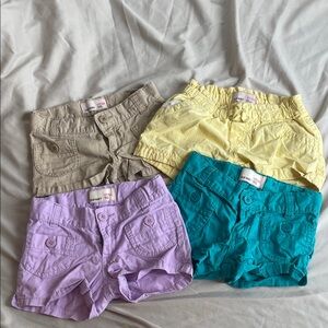 Old Navy Kids Shorts Set - Tan, Yellow, Purple, Teal